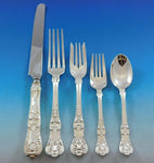 English King by Tiffany & Co Sterling Silver Flatware Set Service 63 pcs Dinner