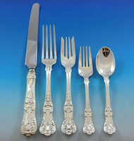 English King by Tiffany & Co Sterling Silver Flatware Set Service 63 pcs Dinner