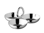Vertigo by Christofle France Silver Plate Snack Tray Cocktail Server Large - New