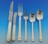 Aria by Christofle France Sterling Silver Flatware Service Set 48 pcs Dinner