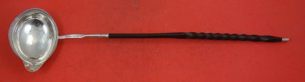 English Victorian Sterling Silver Toddy Ladle w/ engraved eagle/griffin  13 1/4"