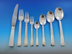 Blok by Georg Jensen Sterling Silver Flatware Set 8 Service 67 Pcs Dinner