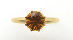 14k Gold Concave Cut 1.05ct Genuine Natural Citrine Ring (#J3857)