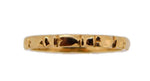 14k Yellow Gold Ring Band with Bows 2.1mm (#J3913)
