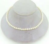Akoya 4-4.5mm Saltwater Pearl Strand Necklace with 14k Gold Clasp (#J4185)