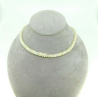 50ct Strand of Genuine Natural Opal Beads Necklace with 14k Gold Clasp (#J4382)