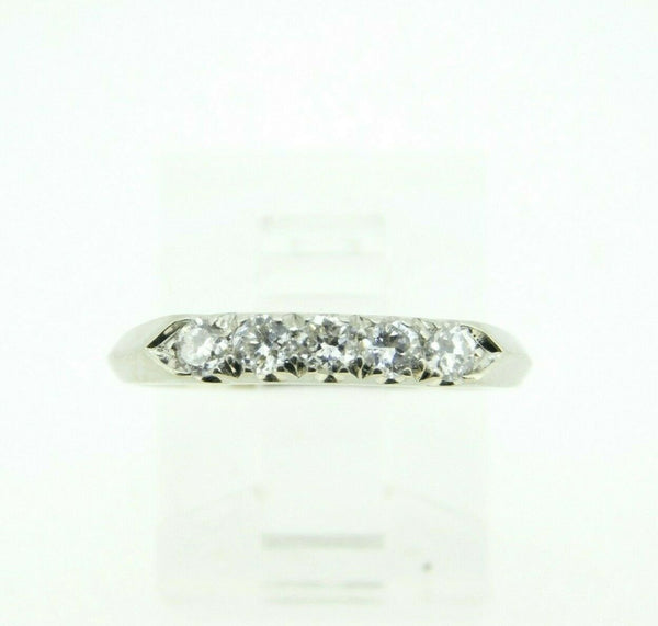 Platinum .35ct Genuine Natural Diamond Ring Band (#J4398)