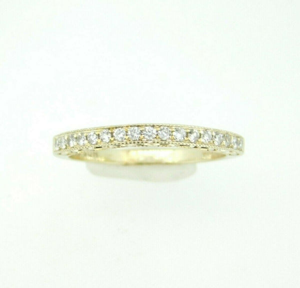 14k Yellow Gold Genuine Natural Diamond Anniversary Band Fancy (#J4490)