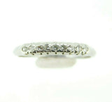 Antique Platinum Genuine Natural Diamond Anniversary Ring Band (#J4496)