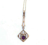 10K Yellow Gold Victorian Lavaliere Pendant (#J4969)