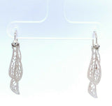 10k Filigree White Gold Earrings with 14k Wires (#J5138)