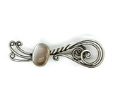 George Shiebler Sterling Pin with Moonstone #1773 (#J5429)