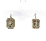 14k White Gold General Natural Diamond Earrings (#J5525)