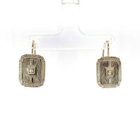 14k White Gold General Natural Diamond Earrings (#J5525)