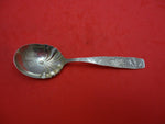 Orchids by Towle Sterling Silver Sugar Spoon Fluted Brite Cut Goldwashed 5 1/2"