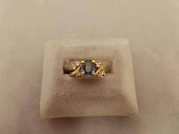 Beautiful 1.35ct Oval Blue Genuine Natural Sapphire Ring (#J403)