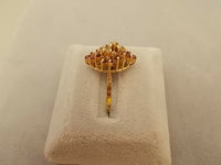 Divine Cocktail Ring with Genuine Natural Rubies and Diamonds (#J527)