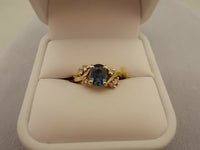 Beautiful 1.35ct Oval Blue Genuine Natural Sapphire Ring (#J403)