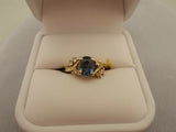 Beautiful 1.35ct Oval Blue Genuine Natural Sapphire Ring (#J403)