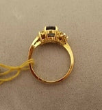 Beautiful 1.35ct Oval Blue Genuine Natural Sapphire Ring (#J403)