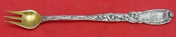 Chrysanthemum by Tiffany & Co. Sterling Silver Cocktail Fork Gold Washed 6"