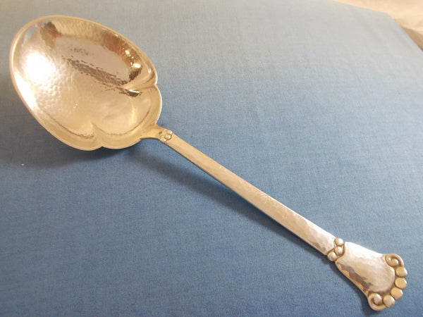 Christian F. Heise Danish 826 Silver  Berry Spoon Hand Wrought