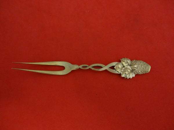 Strawberry Vine by Tiffany and Co Sterling Strawberry Fork 2-Tine Vermeil 4 1/2"