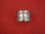 French Sterling Silver Napkin Ring Pierced 1 3/4" x 1" Vintage Silver