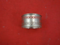 French Sterling Silver Napkin Ring Pierced 1 3/4" x 1" Vintage Silver