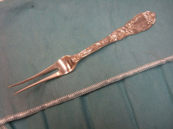 Chrysanthemum by Tiffany & Co. Sterling Silver Fruit Fork 2-Tine 6"