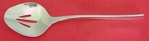 Vision by International Sterling Silver Serving Spoon Pierced Original 9 1/8"