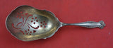 Canterbury by Towle Sterling Silver Almond Scoop pierced w/ flowers  5 1/2"