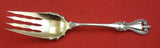 Old Colonial by Towle Sterling Silver Salad Serving Fork Gold Wash 9 1/4"