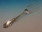 Lucerne by Wallace Sterling Silver BBQ Serving Fork 7 1/2" Custom Made