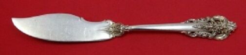 Grande Baroque By Wallace Sterling Silver Master Butter Flat Handle 7 1/2"