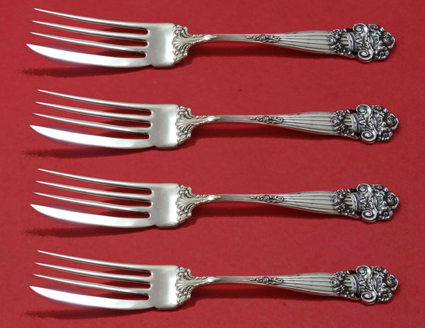 Georgian by Towle Sterling Silver Fish Fork Set 4pc AS Custom Made 7"