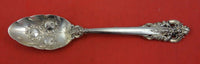 Grande Baroque by Wallace Sterling Silver Berry Spoon w/ Roses in bowl  8 3/4"