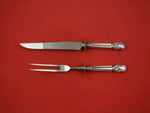Duke of Windsor by Manchester Sterling Silver Steak Carving Set 2 Piece 10 1/2"