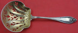 Florence by International Sterling Silver Nut Spoon gold wash pierced 4 3/4"