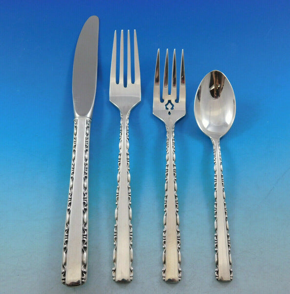 Avila by Alvin Sterling Silver Flatware Set for 8 Service 35 pieces