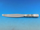 Scroll by Georg Jensen Sterling Silver Dinner Knife XL European Size Rare