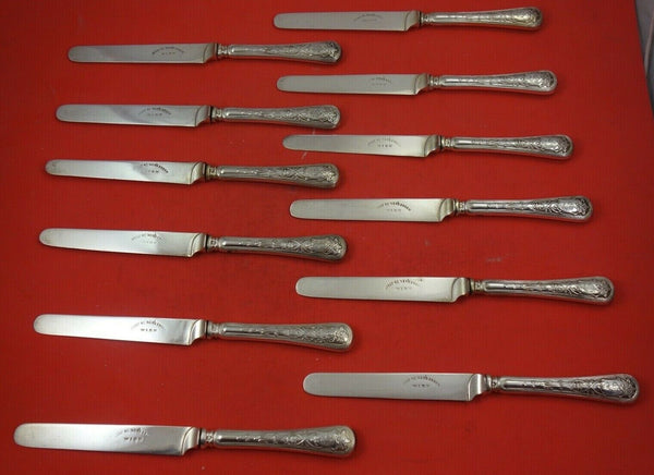 Austrian Sterling by Unknown .800 Silver Knives 12 piece HH AS 8 8/4"