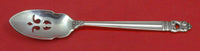 Royal Danish by International Sterling Silver Olive Spoon Pierced 5 3/4" Custom