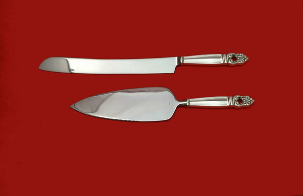 Royal Danish by International Sterling Silver Wedding Cake Set Server 2pc Custom
