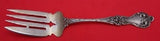 Majestic by Alvin Sterling Silver Cold Meat Fork Large 8 1/2" Multi-Motif