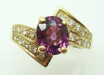 Beautiful Gold 1.82ct Purplish-Pink Genuine Natural Sapphire Ring (#J507)