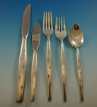 Stardust Gorham Sterling Silver Flatware Set Service Midcentury Modern Space Age