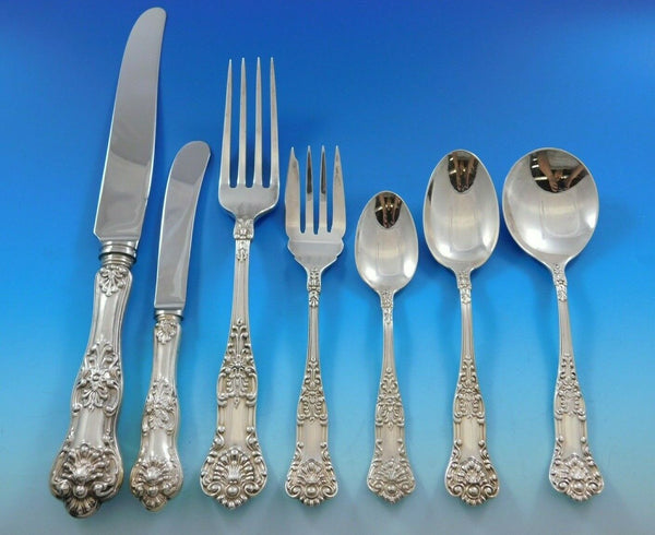 Queens by Birks Sterling Silver Flatware Set Dinner Service 61 Pieces Canada