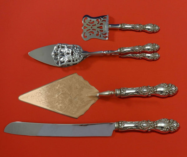 Lucerne by Wallace Sterling Silver Dessert Serving Set 4pc Custom Made