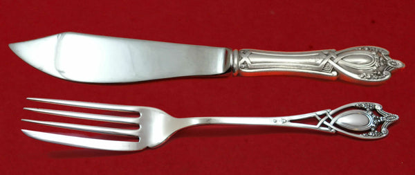 Monticello by Lunt Sterling Silver Fish Set Individual 2pc Custom Made